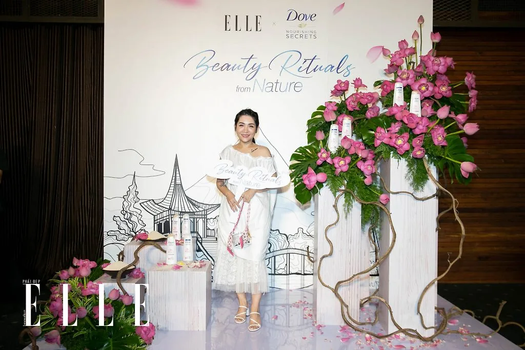 Lâm Thúy Nhàn sự kiện ra mắt Dove Nourishing Secrets