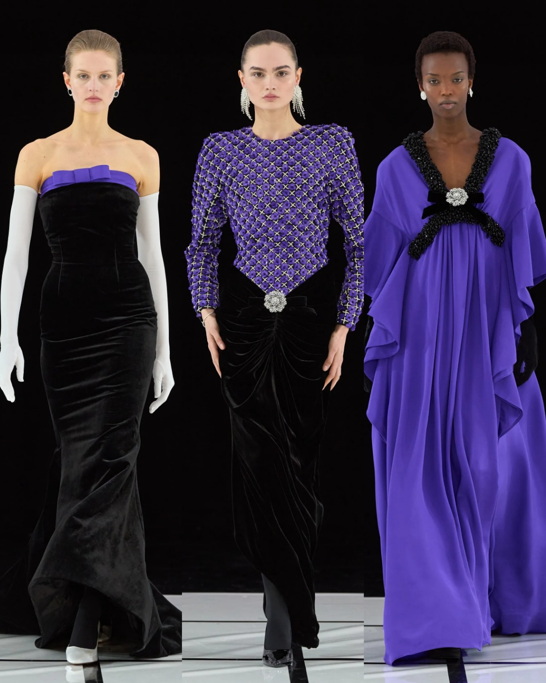 Một tông violet đầy suy tư, mô phỏng nhịp đập rộn ràng của phố thị dưới những cơn mưa bất tận.