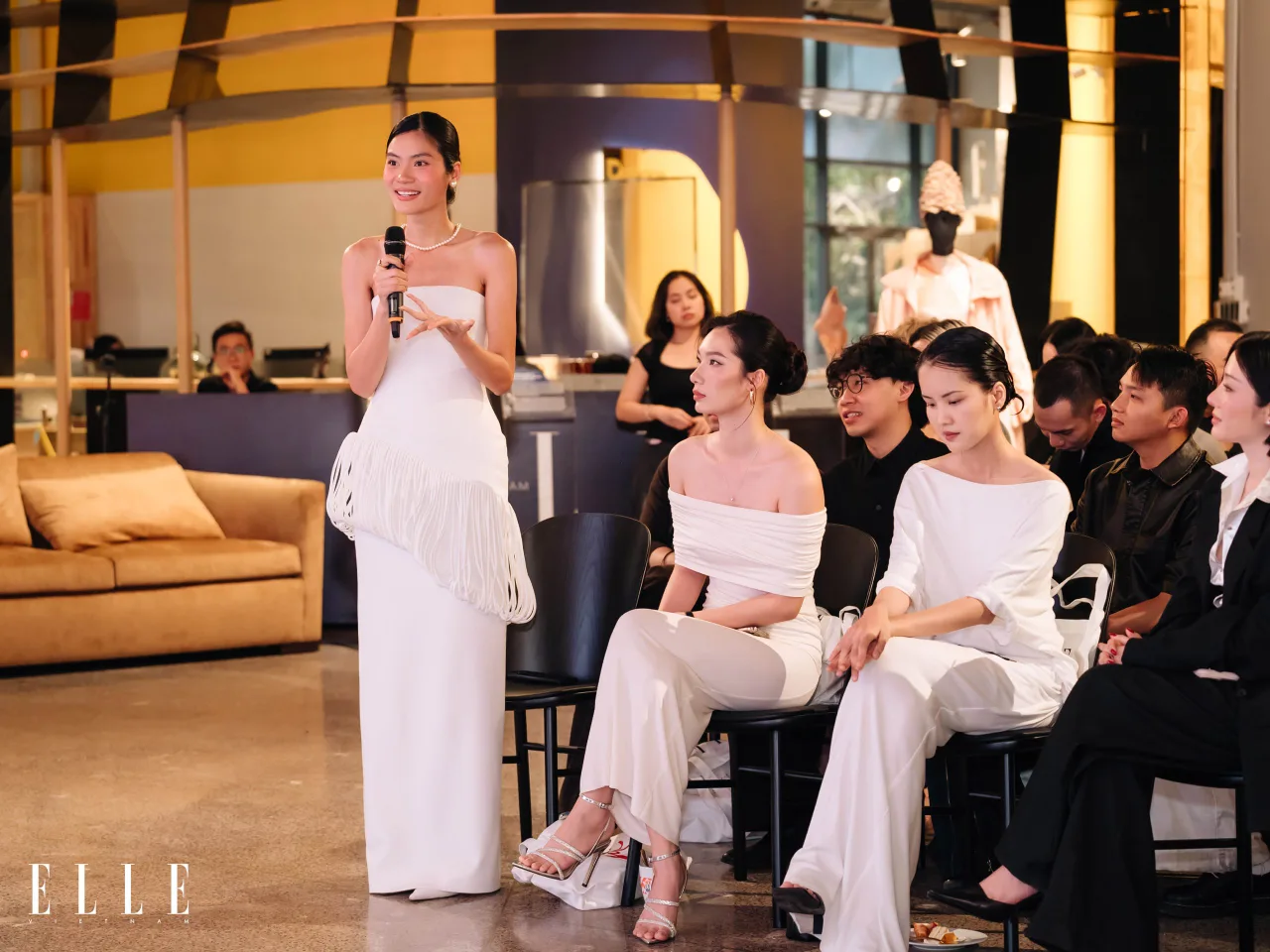 người mẫu Kim Dung tại buổi ra mắt ấn phẩm ELLELOVE 2025
