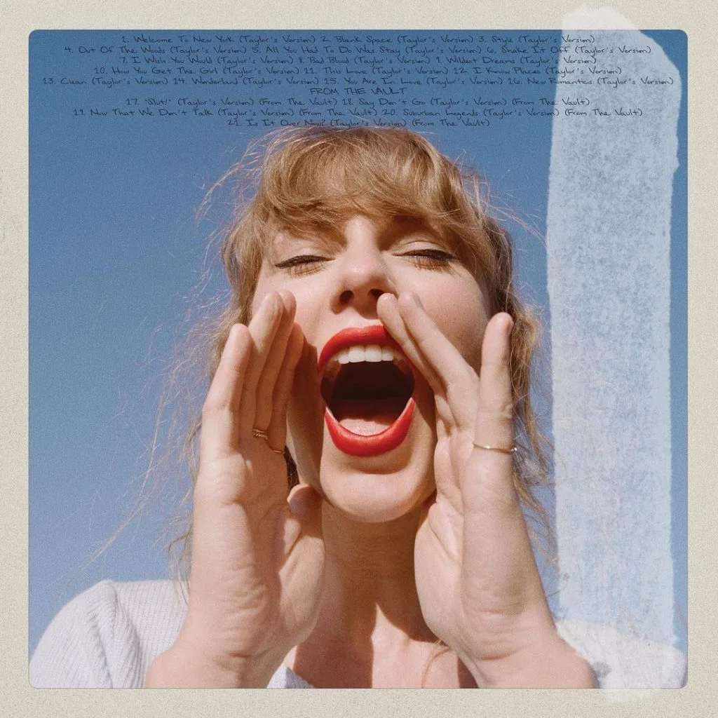 Son đỏ Taylor Swift back cover 1989