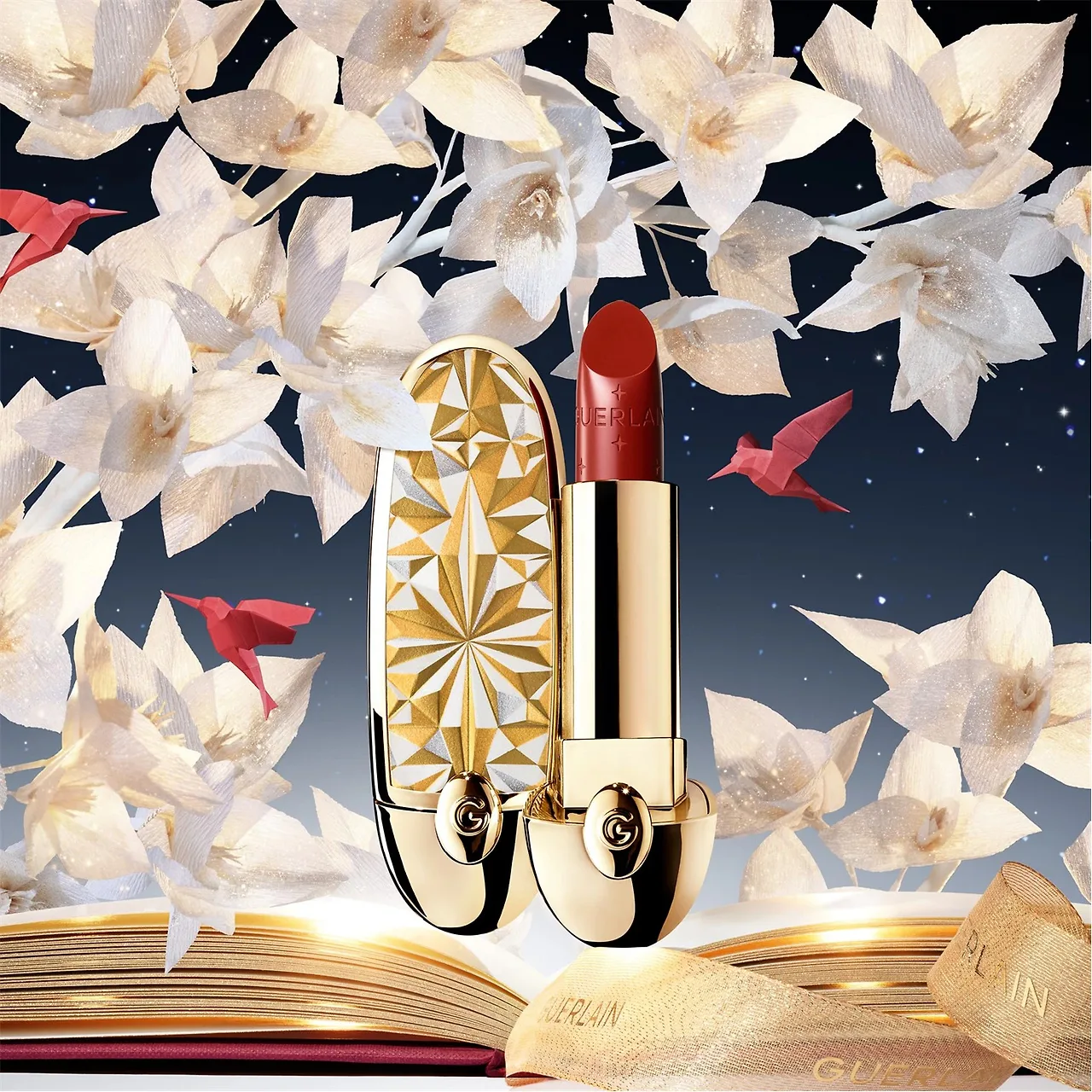 Món mỹ phẩm son Rouge G Stellar GUERLAIN mùa lễ hội