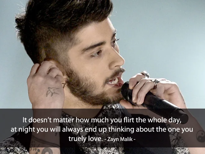 Những câu nói hay về tình yêu của Zayn Malik