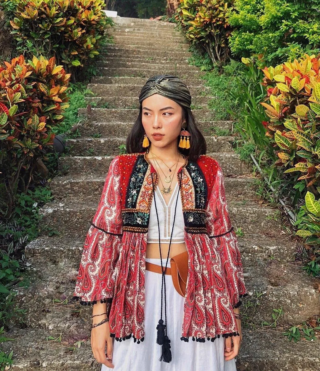 Thời trang du lịch Đà Lạt - Hà Trúc mặc áo khoác cardigan