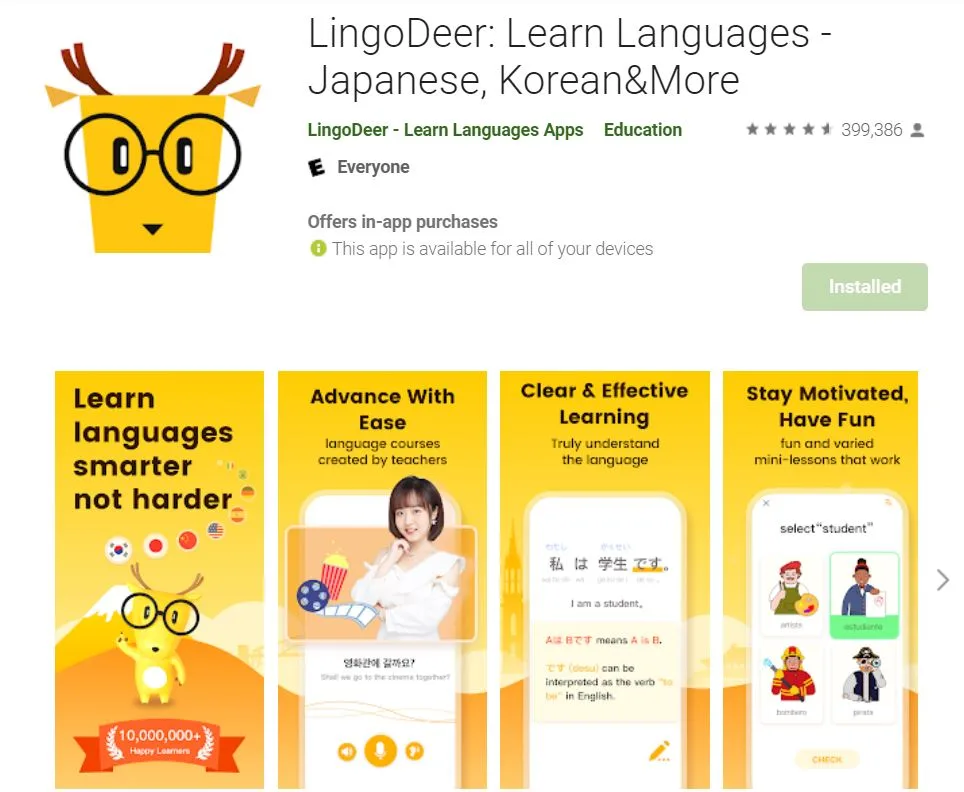 ứng dụng lingodeer