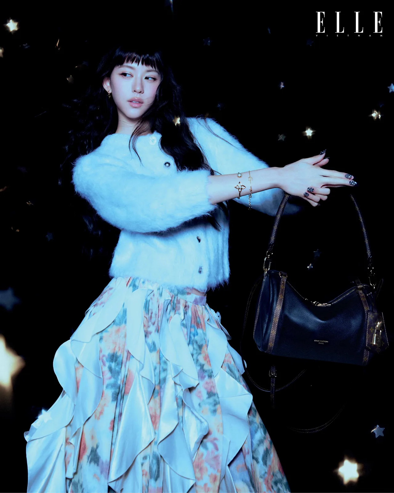 Ninna Yanin mặc trang phục và trang sức từ Louis Vuitton trên ELLE Việt Nam 3