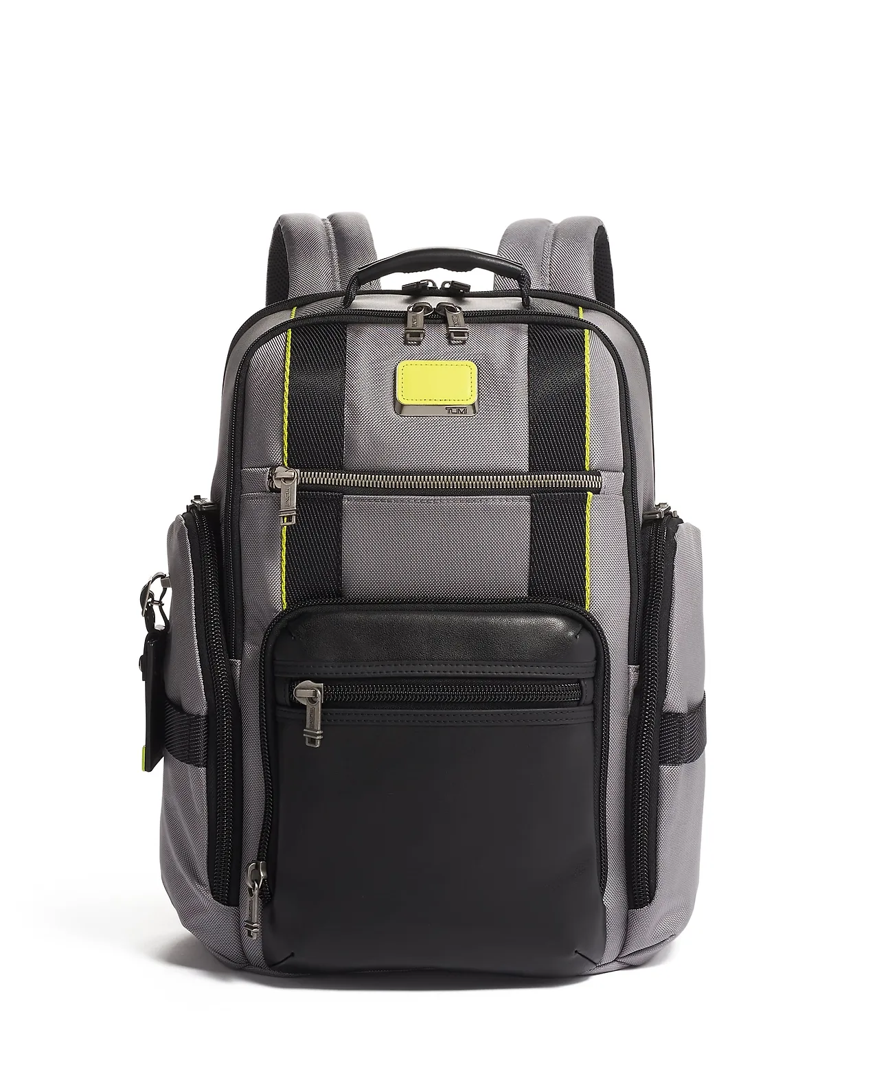 balo TUMI Alpha Bravo Sheppard Deluxe Brief Pack màu xám vàng chanh