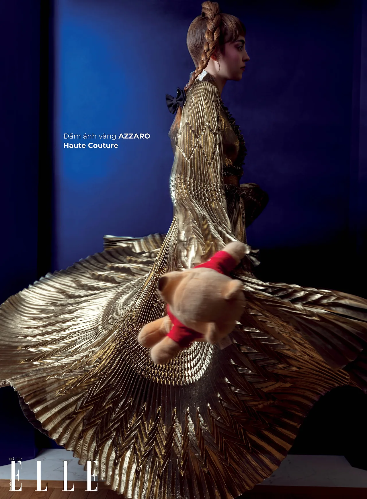haute couture đầm ánh vàng metallic haute couture đầm ánh vàng metallic
