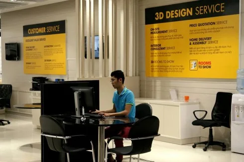 Dịch vụ phối cảnh 3D theo không gian thực của khách hàng vô cùng tiện dụng.