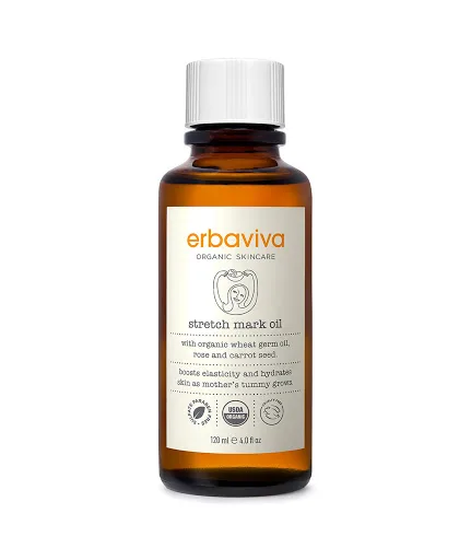 Erbaviva Organic Stretch Mark Oil cải thiện vết rạn da.