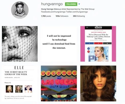 Instagram của Hung Vanngo Hung Vanngo instagram