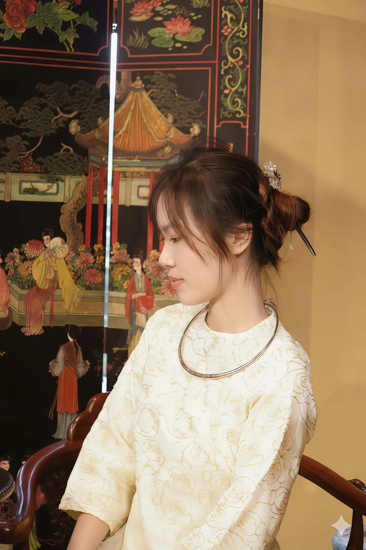 Gemini gợi ý outfit và kiểu tóc chụp ảnh áo dài trong không gian Nam Bộ xưa
