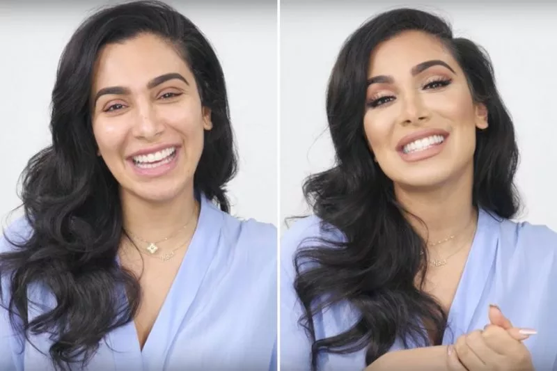 Ngôi sao đang lên Huda Kattan với dòng mỹ phẩm của riêng mình đã để lộ gương mặt mộc của mình cho người hâm mộ trong clip hướng dẫn kiểu trang điểm mang đậm dấu ấn của nàng