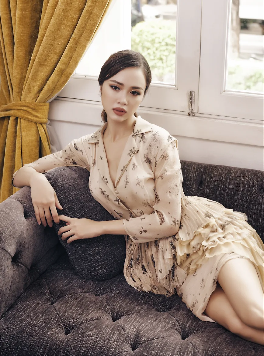 Vũ Ngọc Anh mặc thiết kế Lê Thanh Hòa - 07