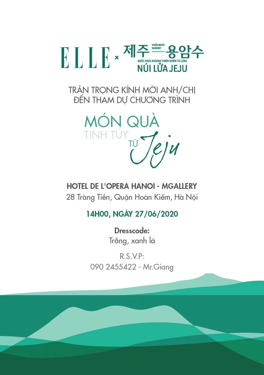 sự kiện ELLE X Jeju Water
