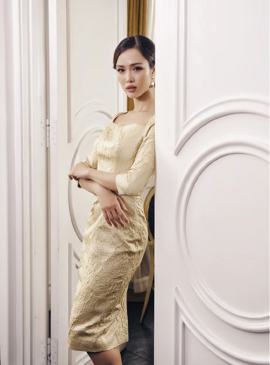 Vũ Ngọc Anh mặc thiết kế Lê Thanh Hòa - 05