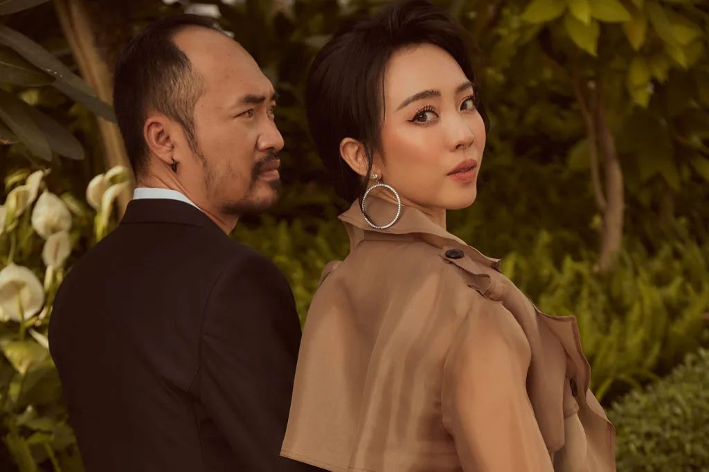 Thu Trang cùng chồng Tiến Luật Thu Trang cùng chồng Tiến Luật