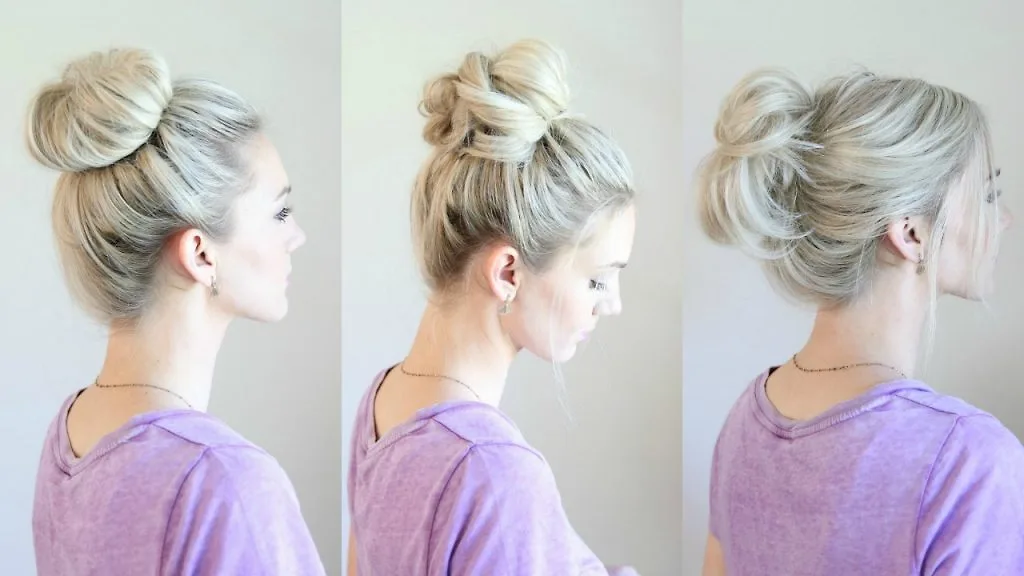 cách búi tóc messy bun 1 cách búi tóc messy bun 1