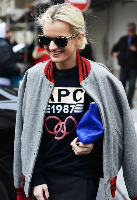 Không khó để bắt gặp hình ảnh các fashionista và loại áo khoác này.