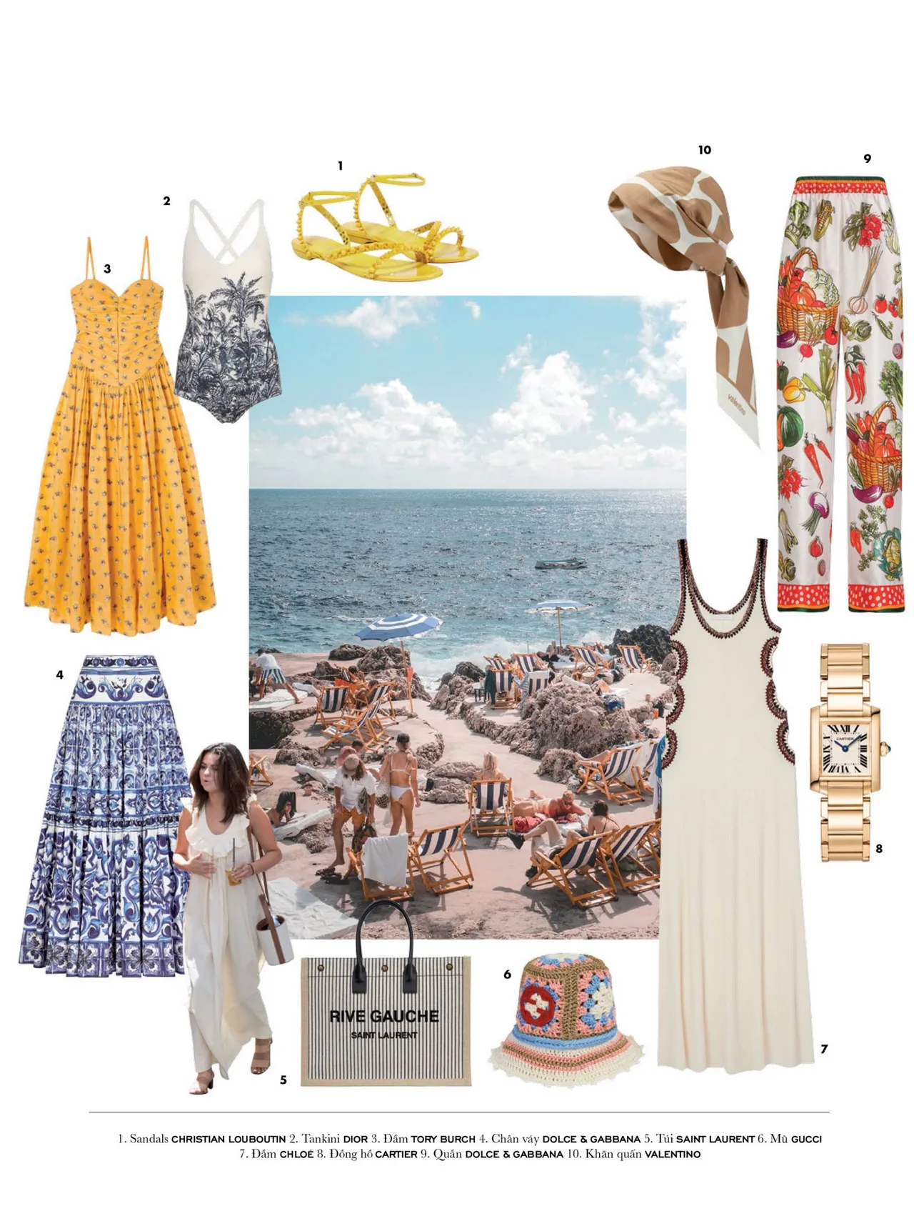 trang phục capri ý trang phục thời trang biển capri ý