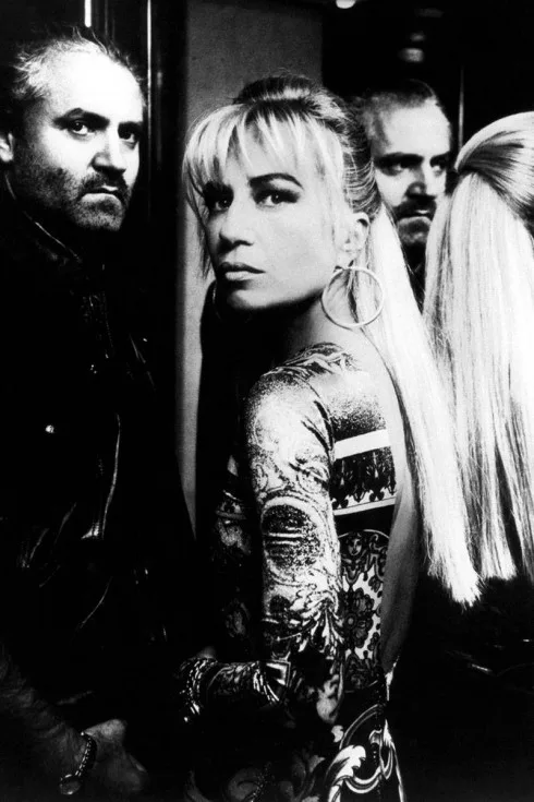 Donatella Versace và Gianni Versace