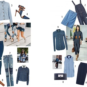 Cách phối đồ denim khuấy động mùa Hè