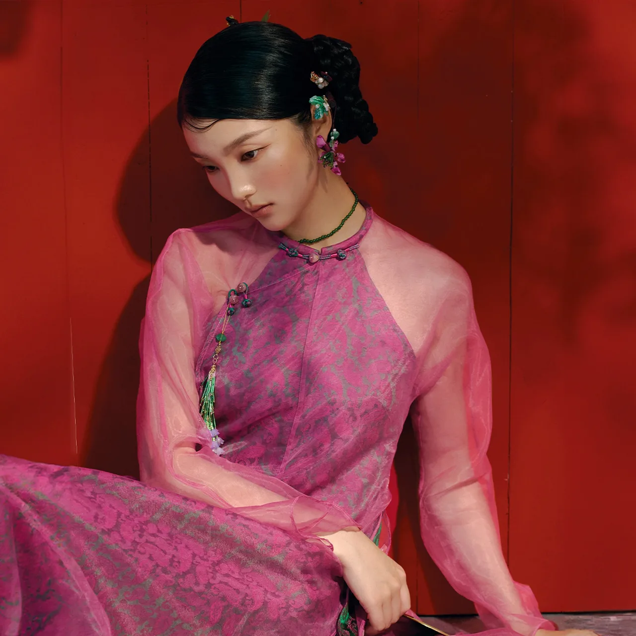 BST áo dài Tết LALIN