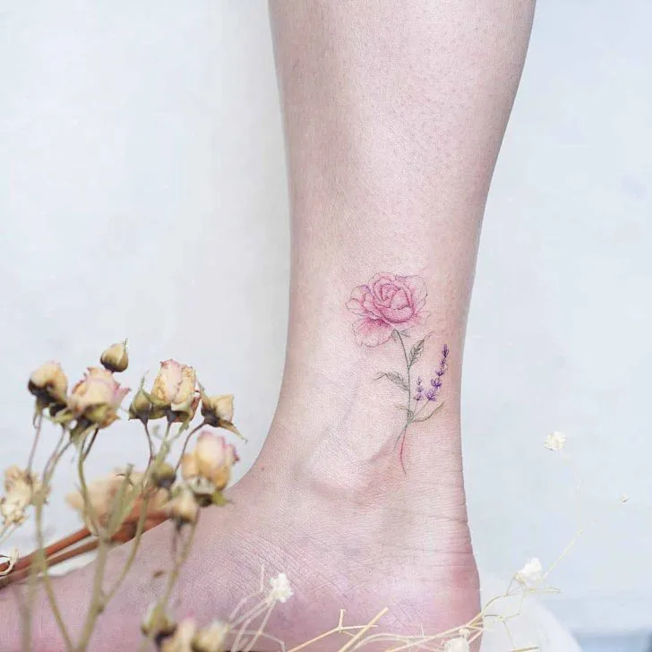 hình xăm cổ chân 13 hình xăm cổ chân 13