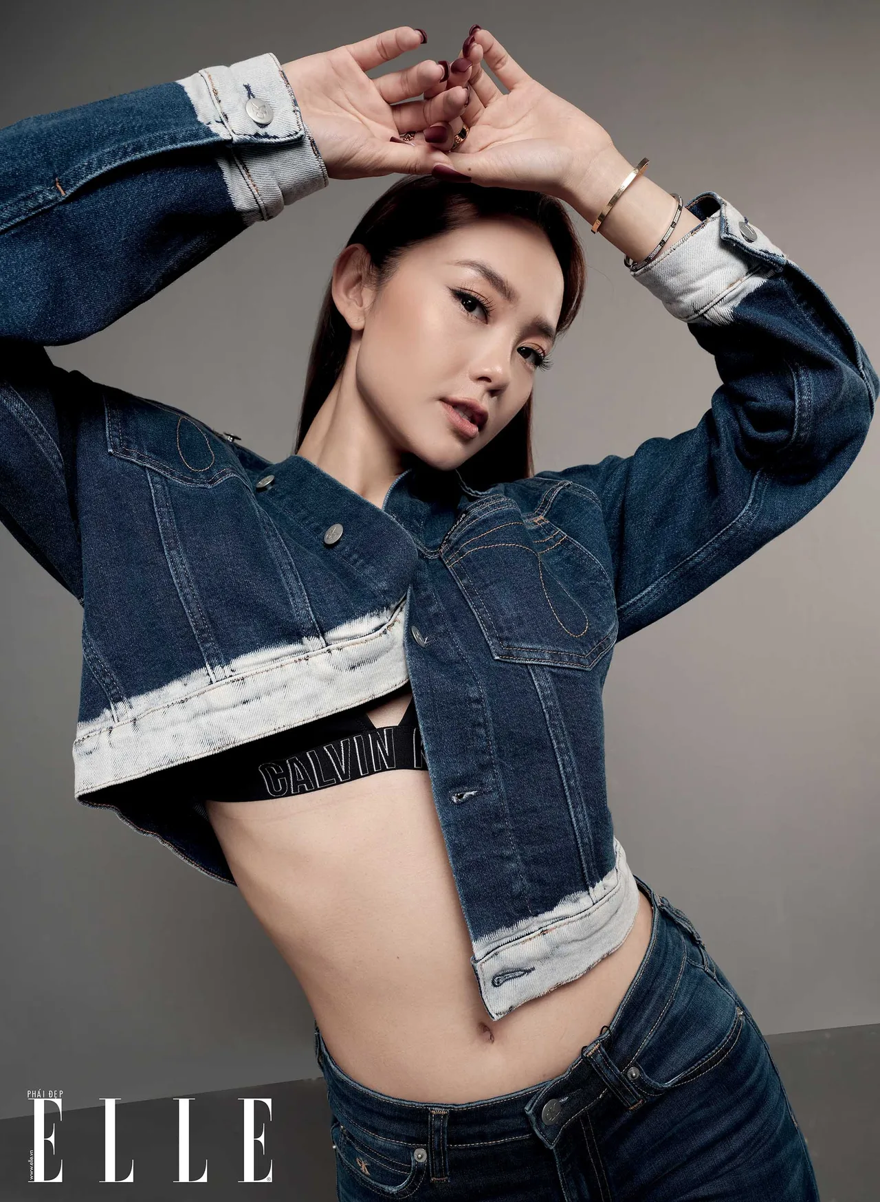 Minh Hằng mặc trang phục jeans Minh Hằng mặc trang phục jeans
