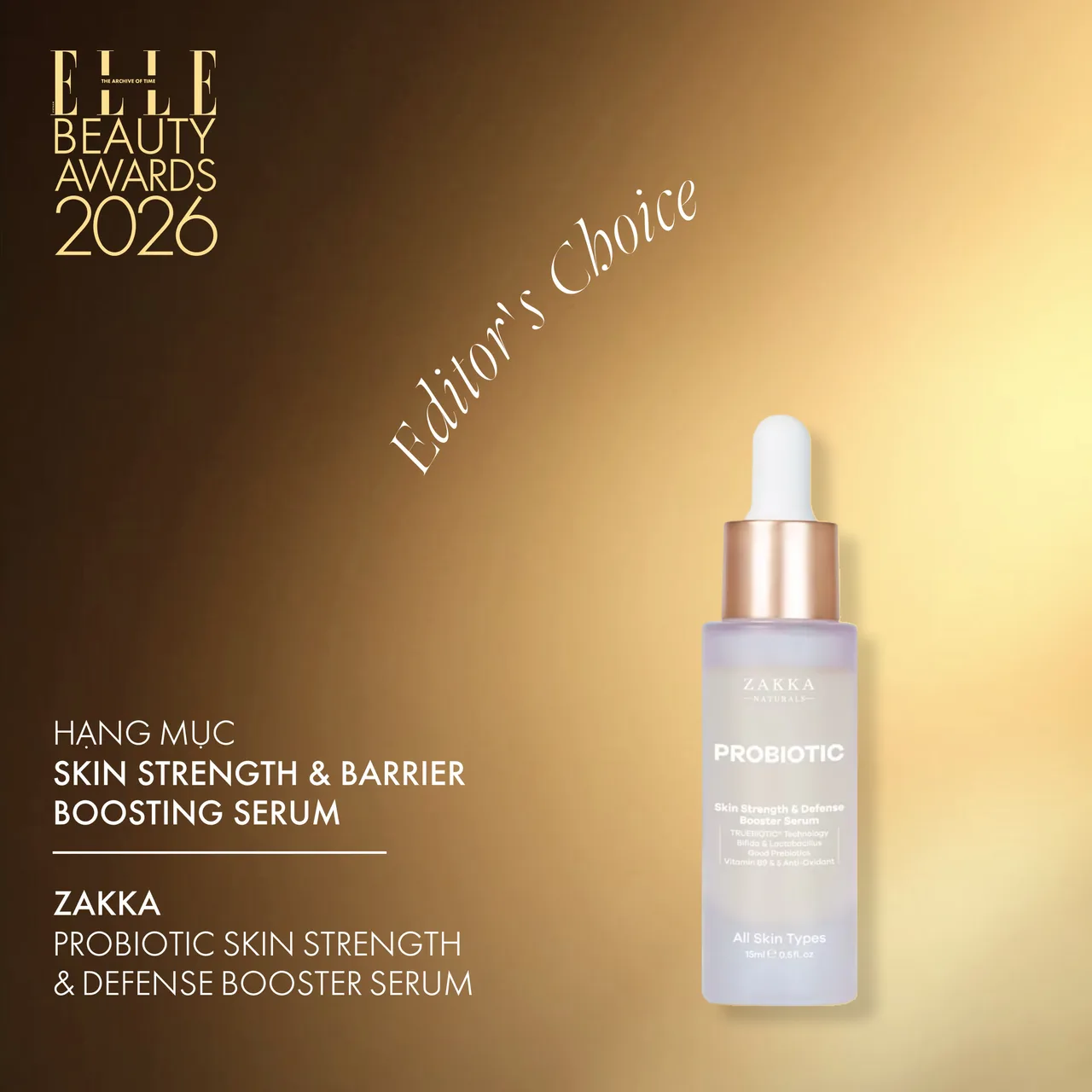 Zakka Naturals Probiotic Skin Strength & Defense Booster Serum