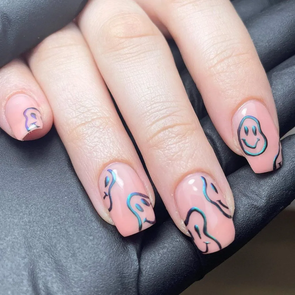 Mẫu nail đẹp cho ngày Quốc tế Hạnh phúc Mẫu nail đẹp cho ngày Quốc tế Hạnh phúc