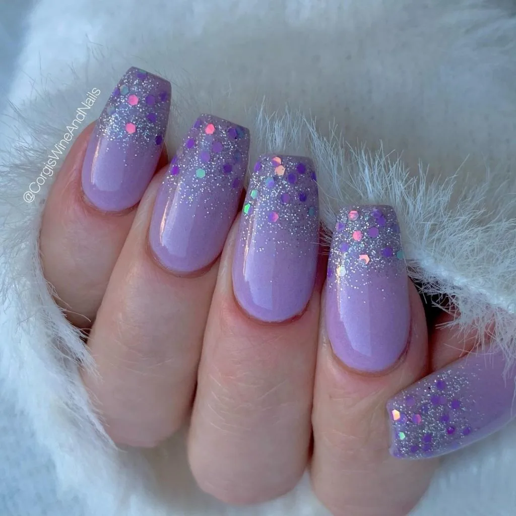Những mẫu nail phối màu Very Peri Những mẫu nail phối màu Very Peri