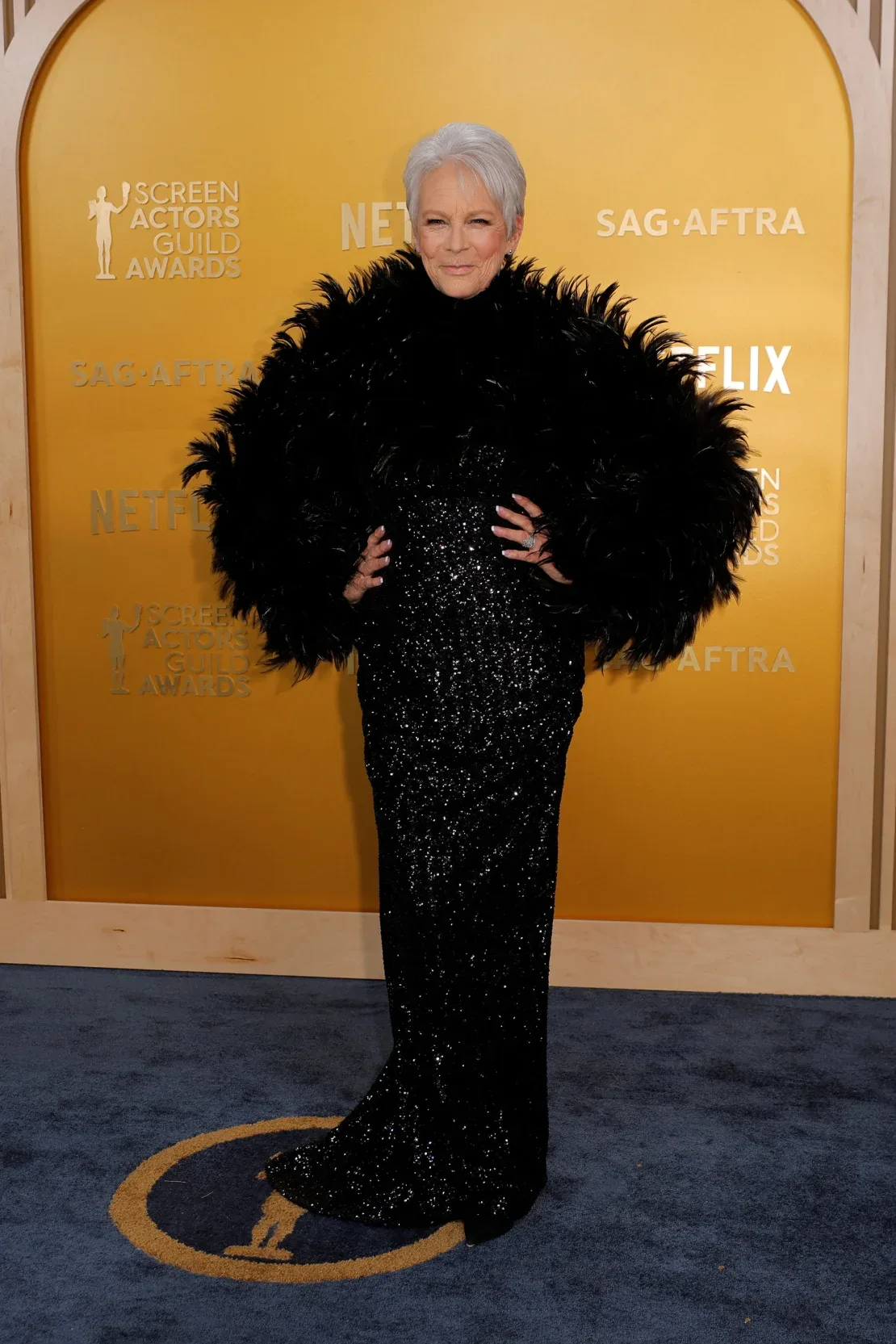 Jamie Lee Curtis tại lễ trao giải SAG Awards 2025