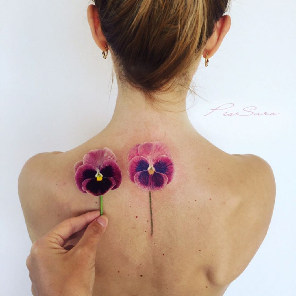 hình xăm hoa_pissaro_tattoo3
