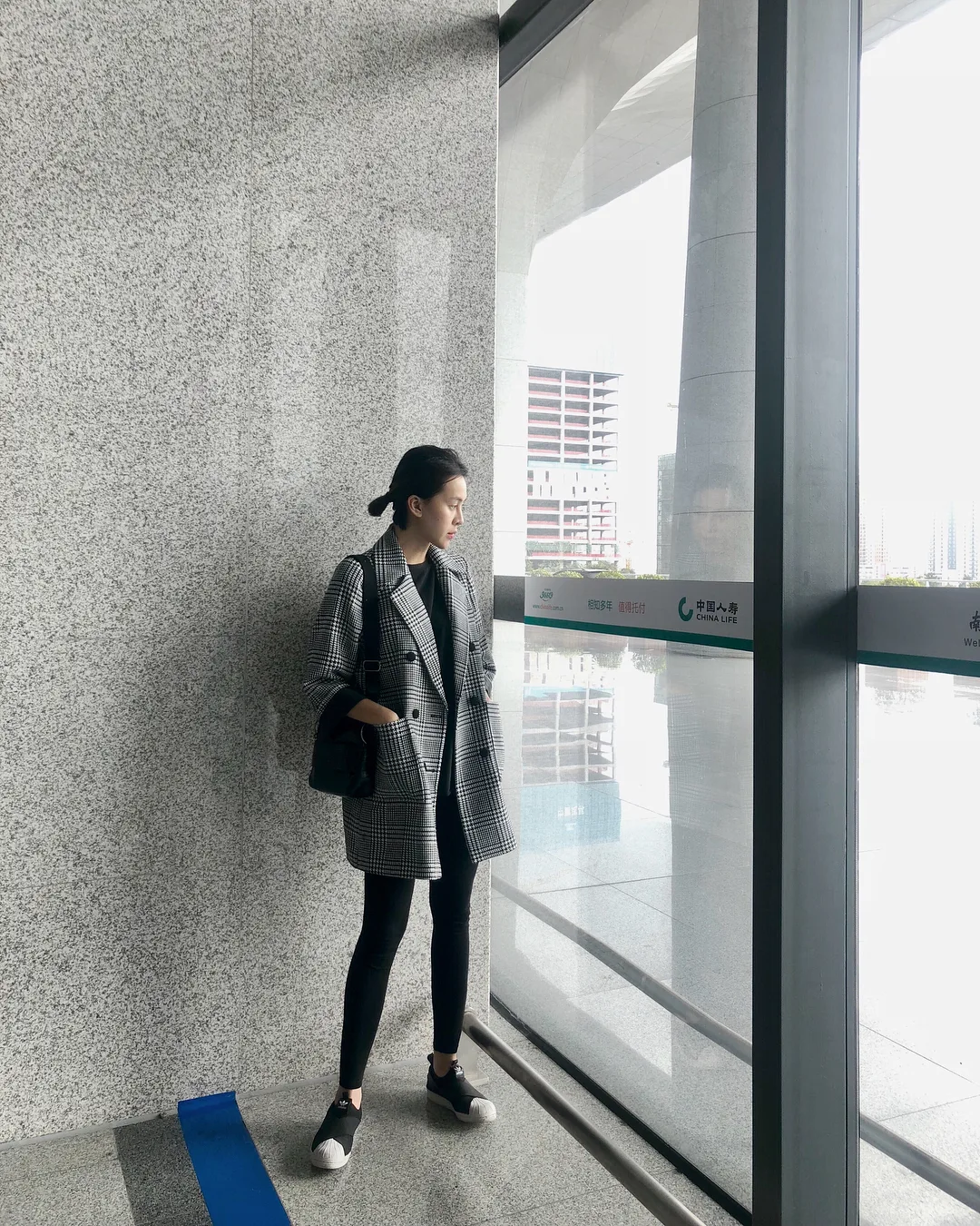 Áo khoác blazer kẻ caro 13 Áo khoác blazer kẻ caro 13