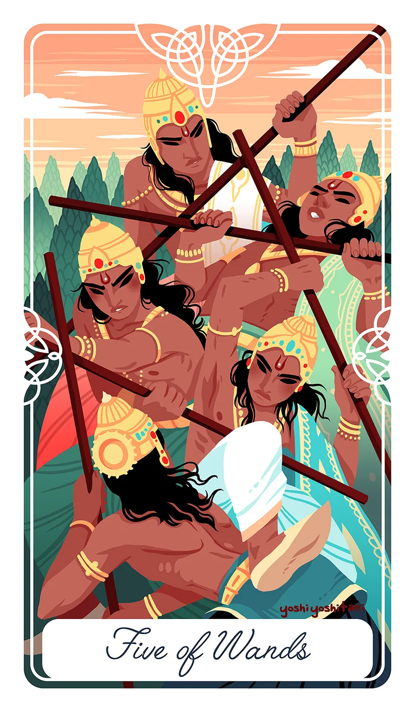 cung hoàng đạo cự giải five of wands