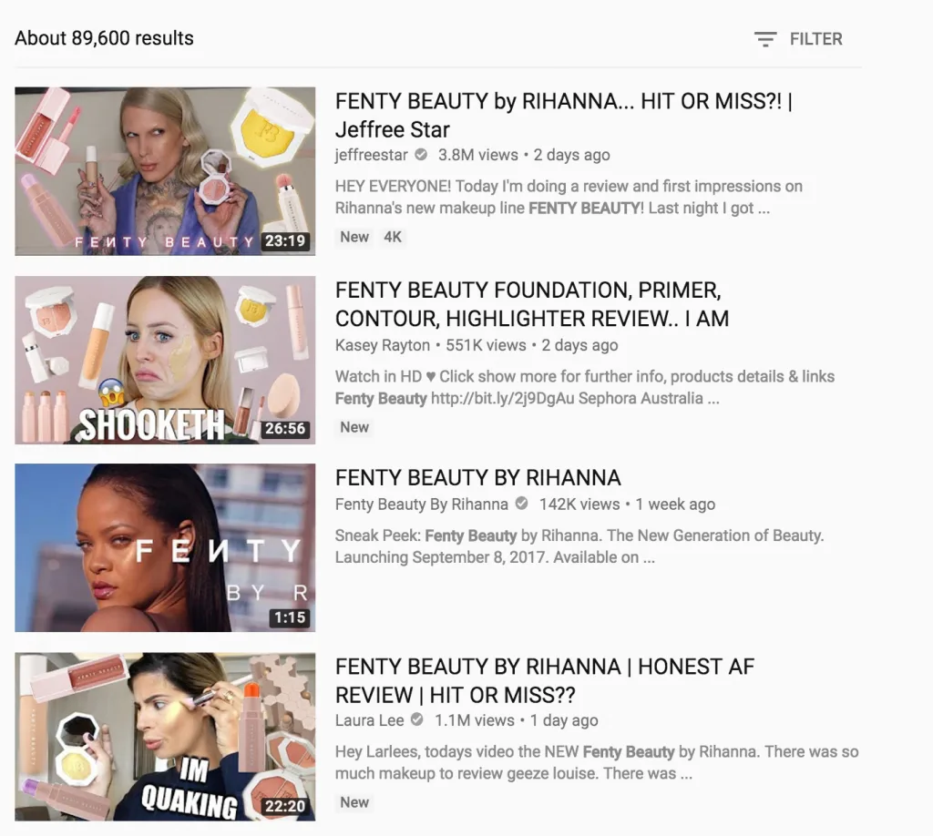 4 điểm khiến Fenty Beauty của Rihanna đánh quật cộng đồng làm đẹp 4 điểm khiến Fenty Beauty của Rihanna đánh quật cộng đồng làm đẹp