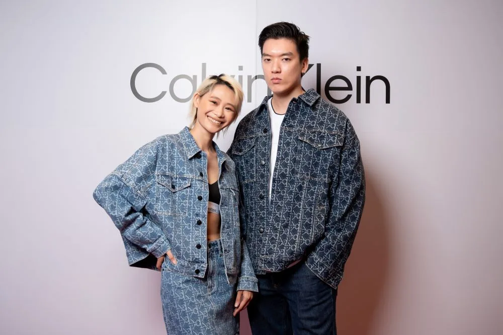 Người mẫu Trang Bùi và Brian Tran tại sự kiện denim của CK