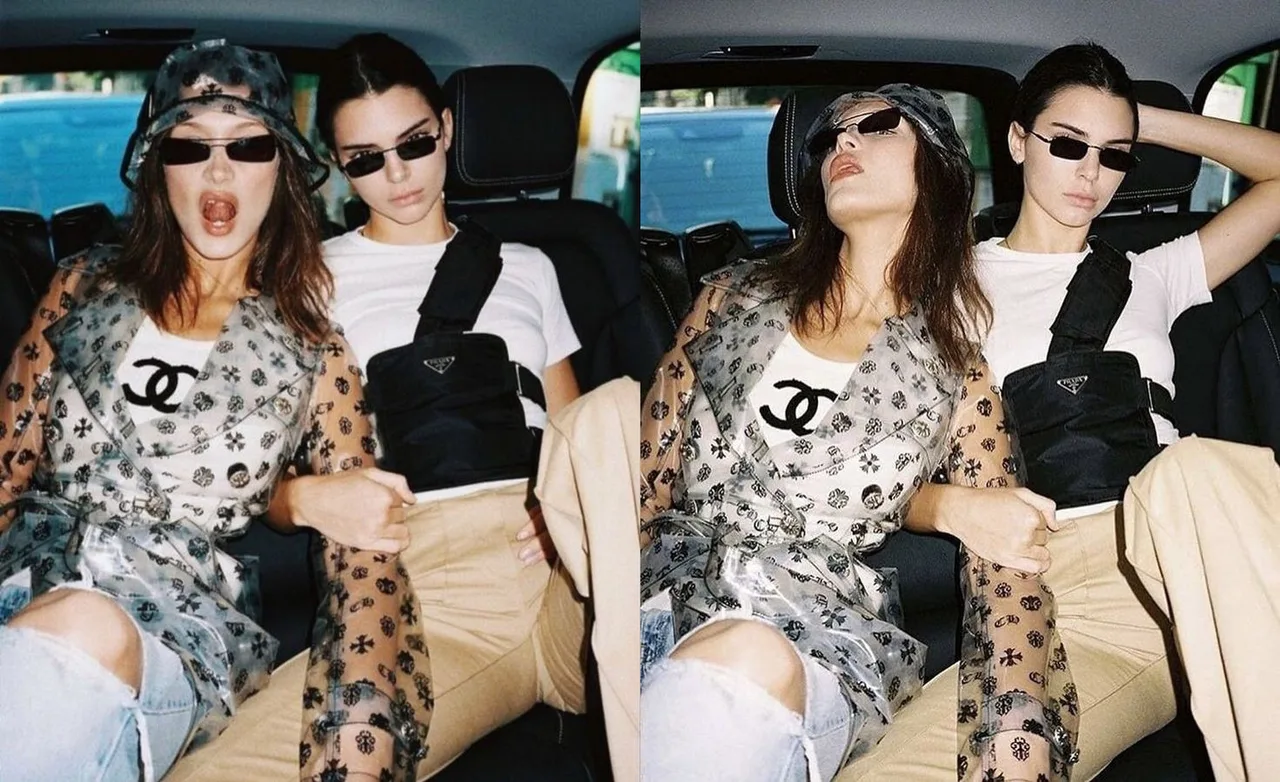 kendal jenner và bella hadid chụp hình chung