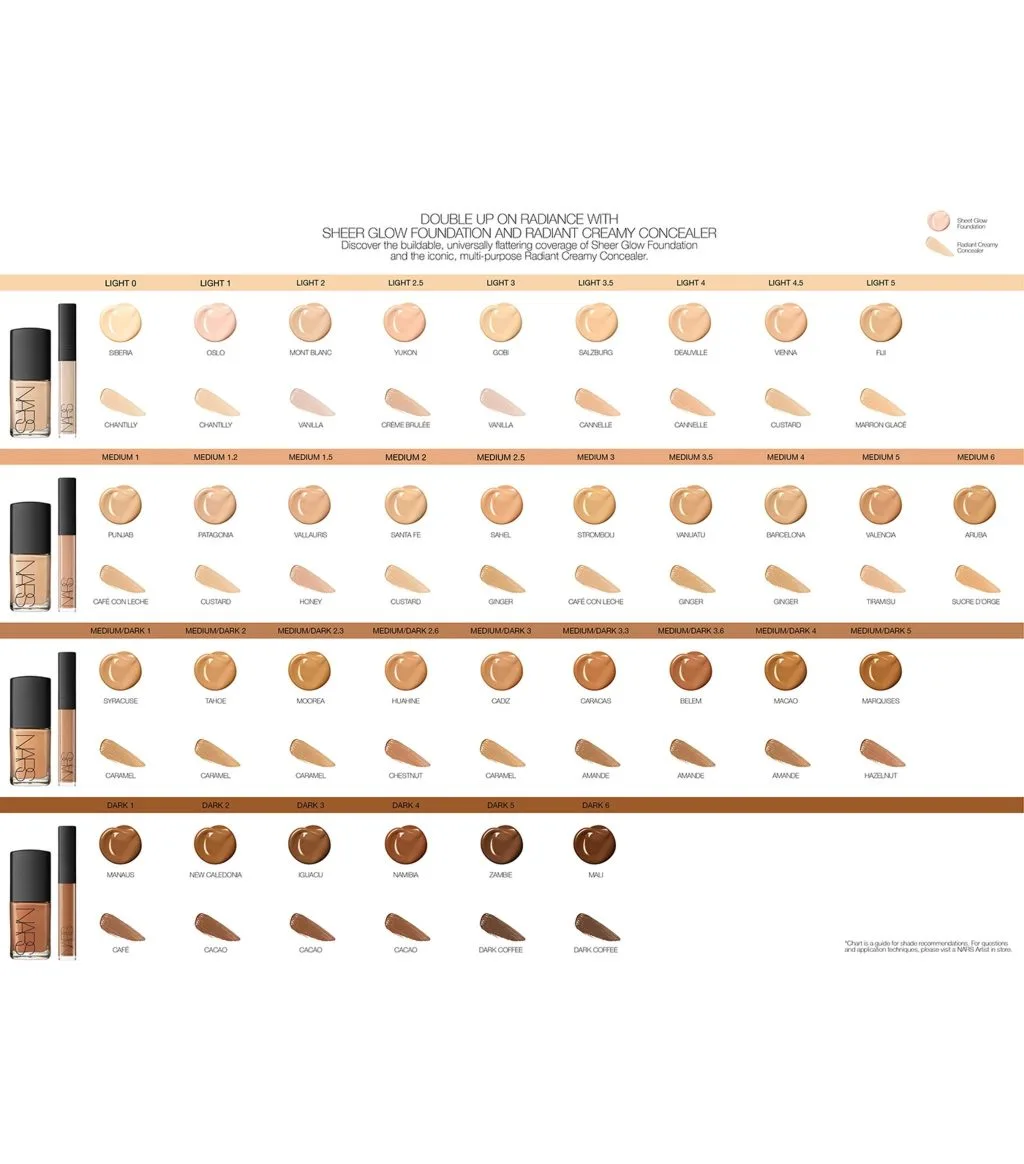 Nars sheer glow foundation