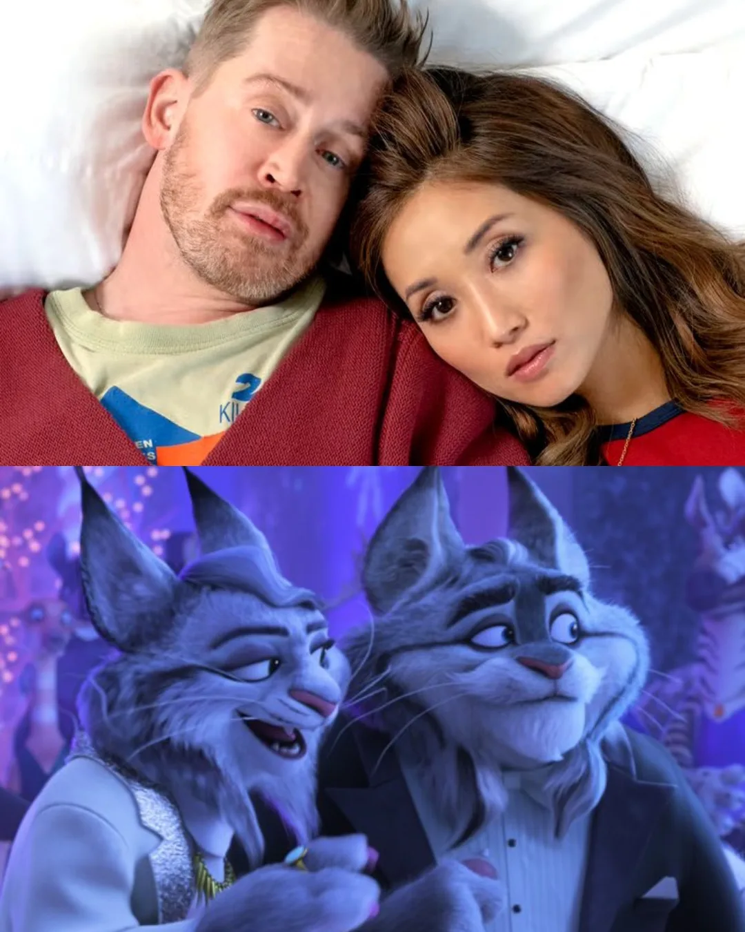 Macaulay Culkin và Brenda Song trong Zootopia 2