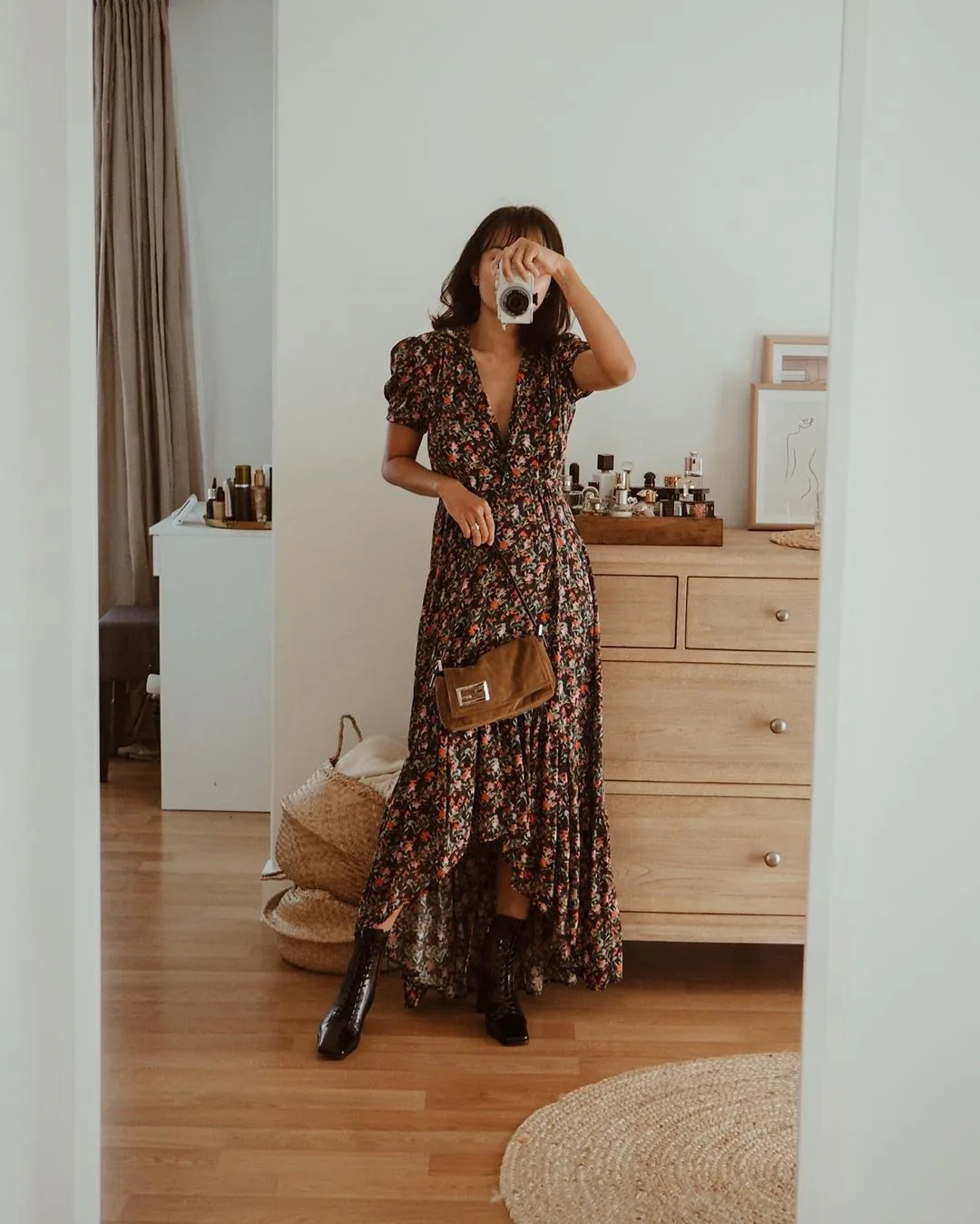 lỗi mix boots mùa thu phong cách boho