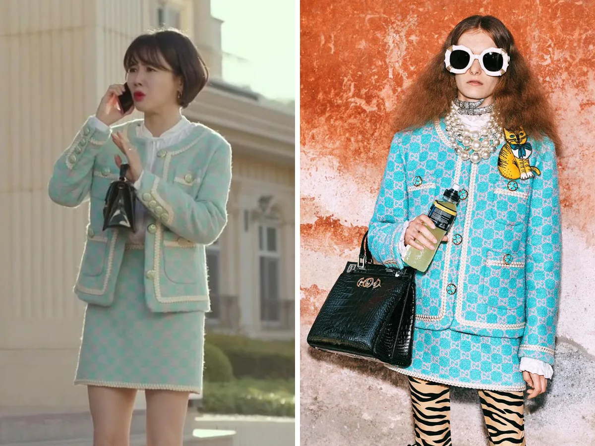 Nữ phụ Crash Landing On You diện âu phục váy của Gucci
