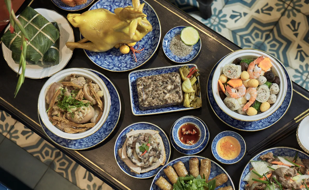 mâm cỗ ngày tết