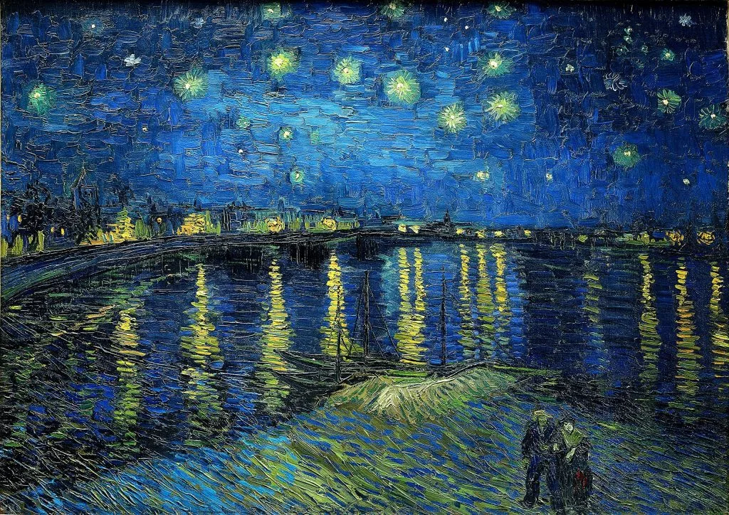 "Starry Night over the Rhône" của Vincent van Gogh gây ấn tượng về thị giác bởi bầu trời và ánh sáng trong đêm huyền ảo "Starry Night over the Rhône" của Vincent van Gogh gây ấn tượng về thị giác bởi bầu trời và ánh sáng trong đêm huyền ảo