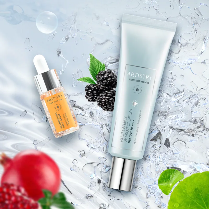 chống nắng và serum artistry chống nắng và serum artistry