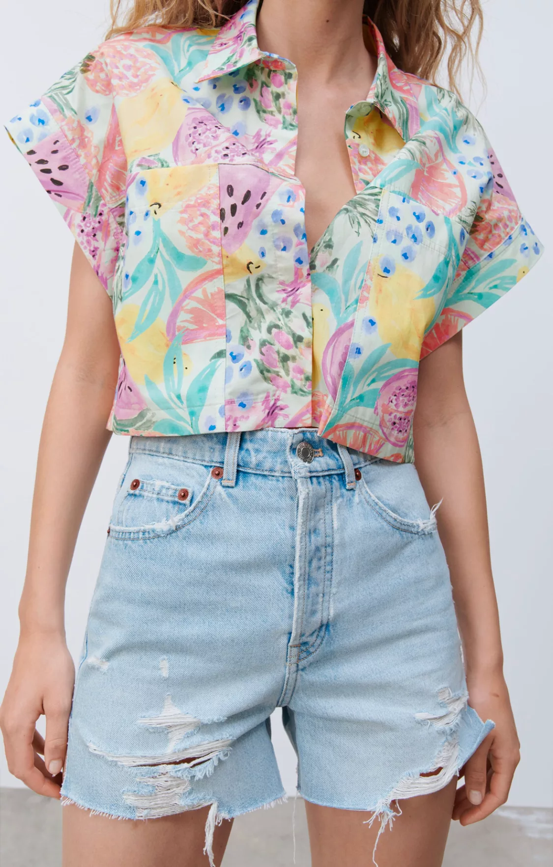 Áo sơ mi in hoạ tiết Zara