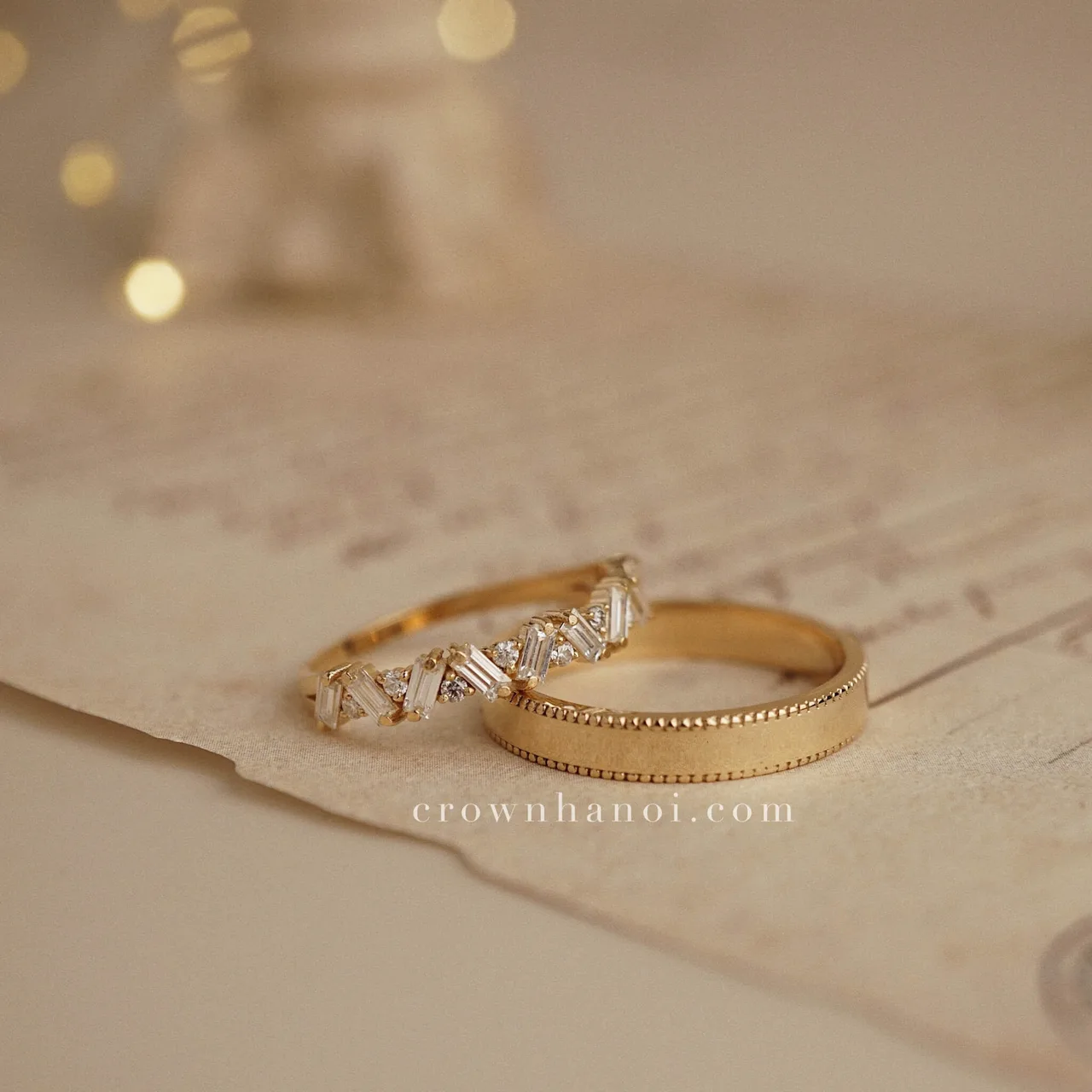 nhẫn cưới đơn giản