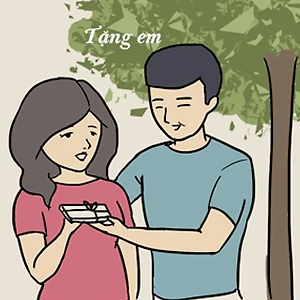 Bo tranh tinh yeu thu vi