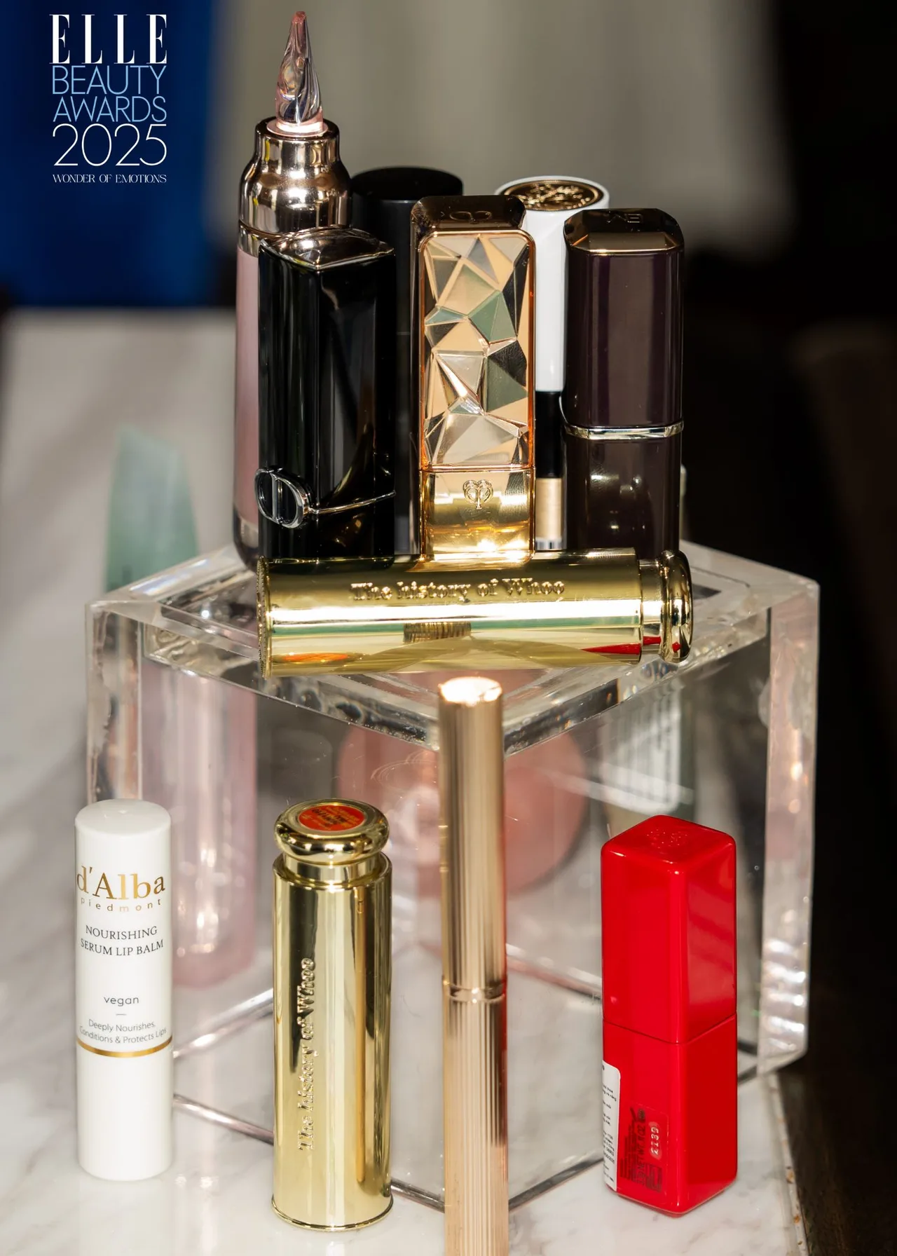 Hạng mục sản phẩm Make up trong sự kiện ELLE Beauty Awards 2025.