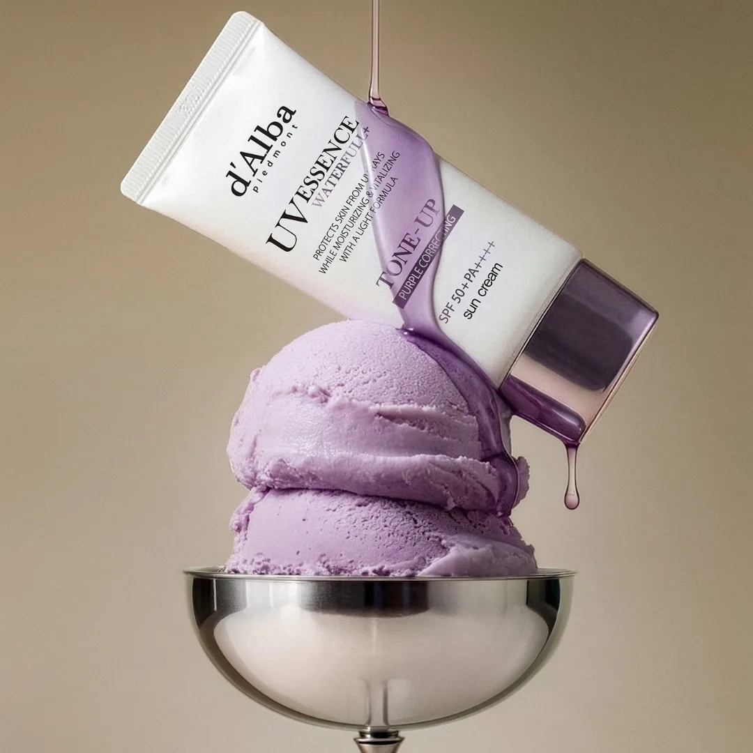 Hình ảnh d’Alba Waterfull Tone-Up Suncream (Purple).
